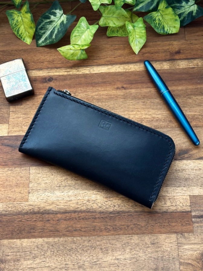 L型ファスナー　ロングタイプ｜昭南皮革多脂ベンズ／手縫い