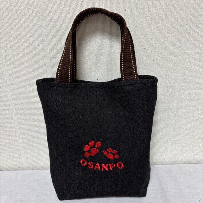 【ハンドメイド】デニム生地OSANPOバッグ