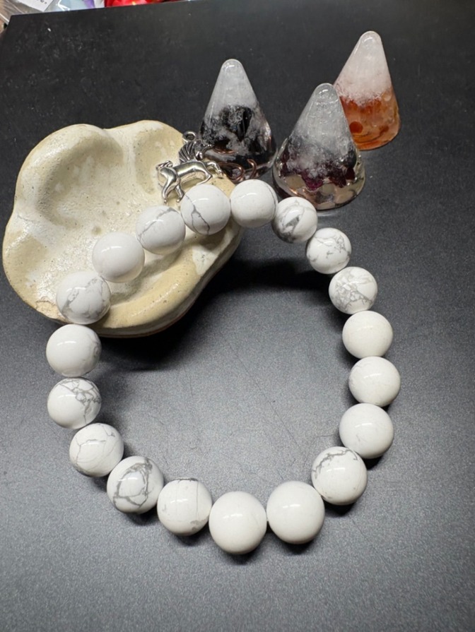 天然石 パワーストーン　ブレスレット　ハウライト　2906