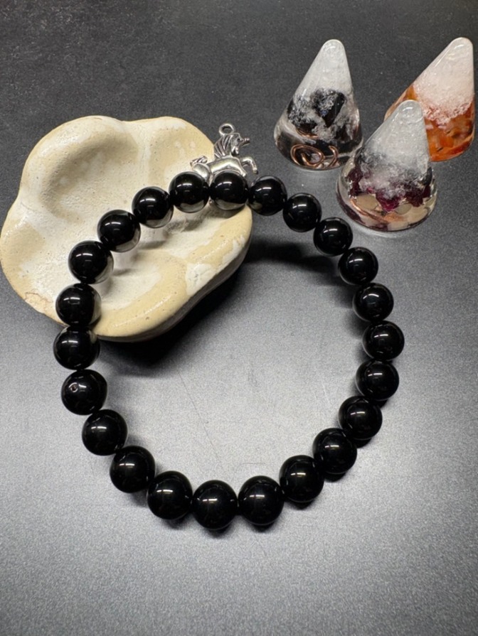 天然石 パワーストーン　ブレスレット　テクタイト 3002