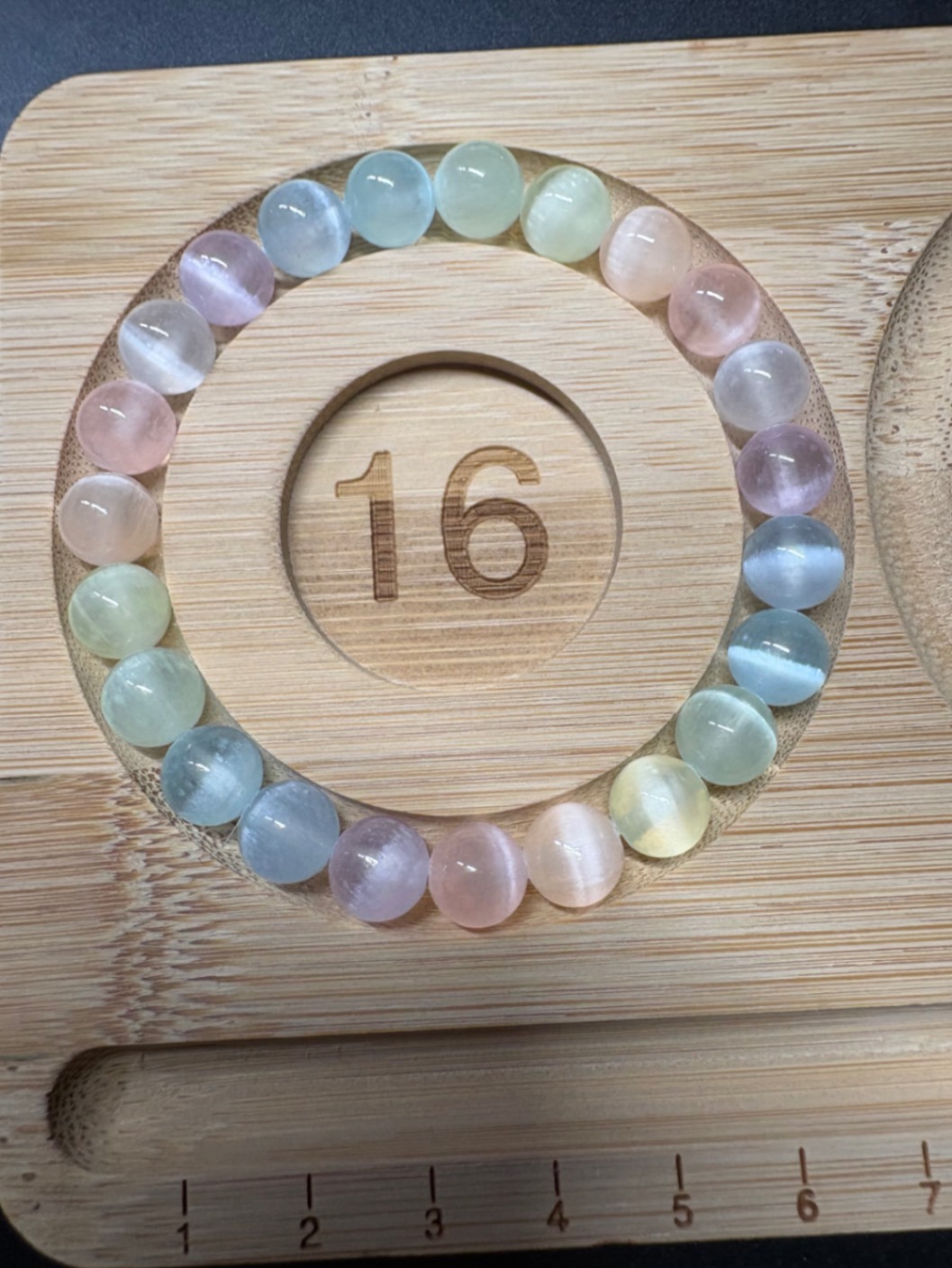 天然石 パワーストーン ブレスレット セレナイト カラフル 8㎜ 3009