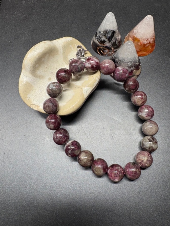 天然石 パワーストーン　ブレスレット　ルベライト 3014