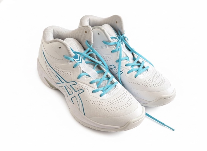 [アシックス] バスケットボールシューズ ゲルフープ 
V15 25.5cm ホワイト×ブルー