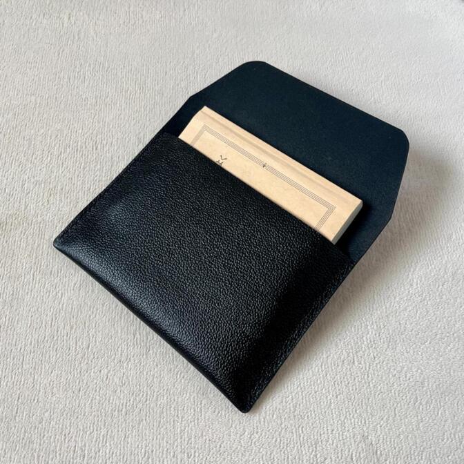 文庫本専用　ブックケース　手縫い　ブラック