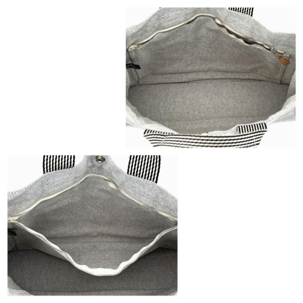 エルメス ニューフールトゥMM トートバッグ キャンバス グレー系｜リベ