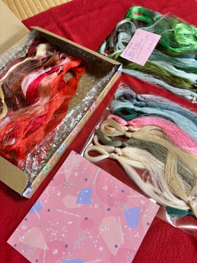 絹糸 10色セット3セット 刺繍糸つまみ細工 手芸 材料 シルク糸 和小物 未使用