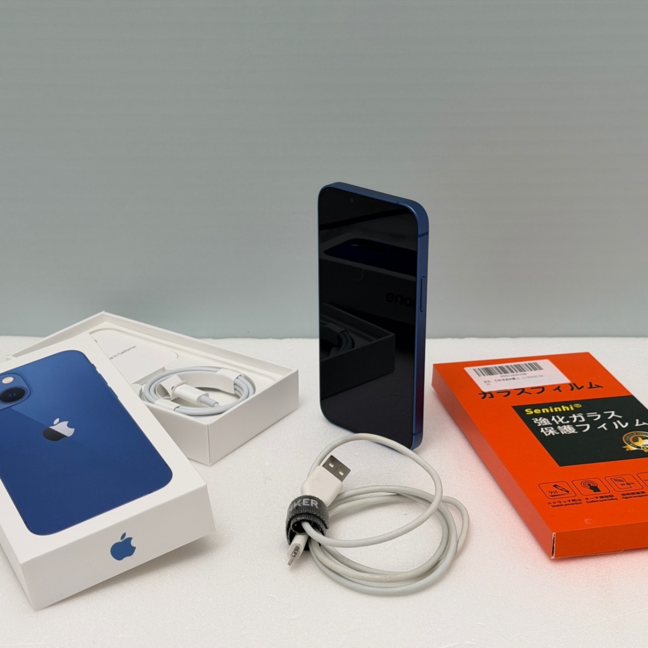 iPhone 13 mini ブルー 128GB 片手操作◎ お子様や女性に バッテリー86