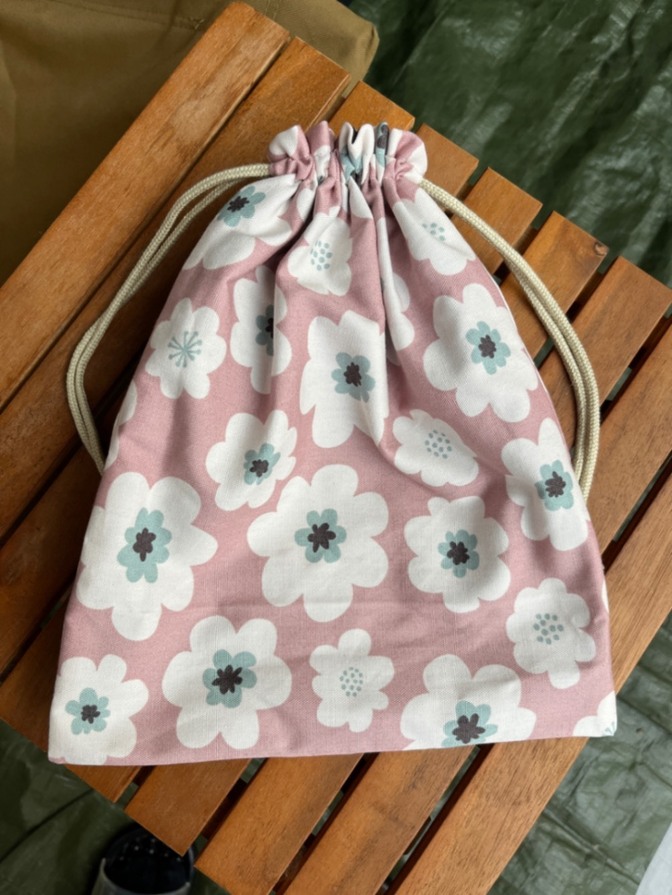 【初出品】大きいタグで準備簡単♪巾着