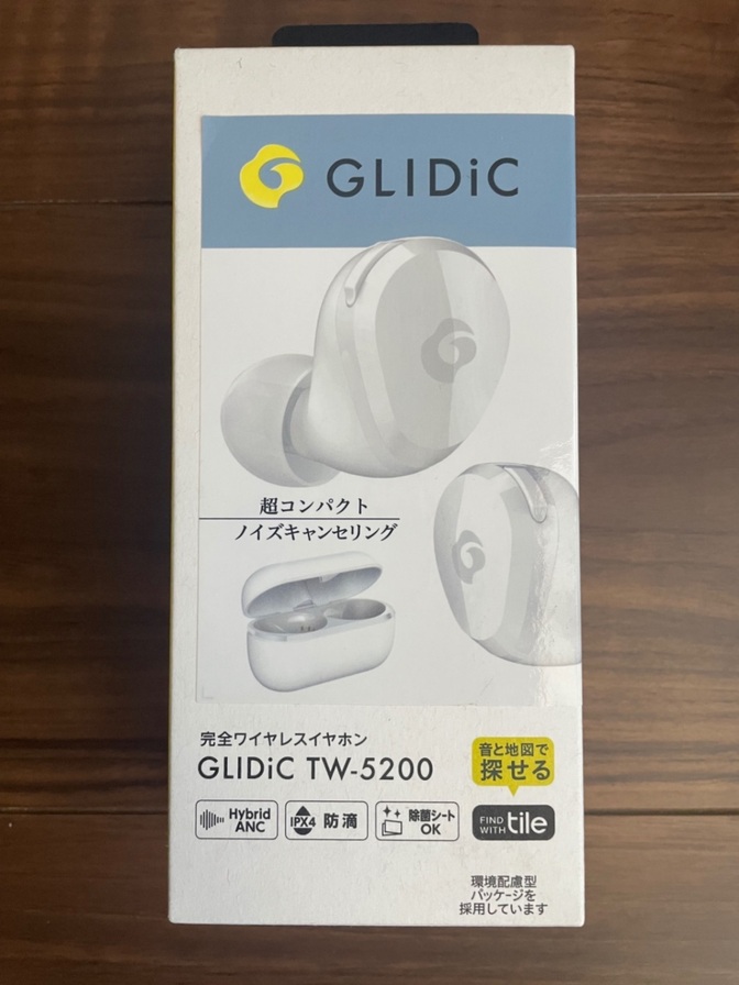 【新品未開封】GLIDiC TW-5200 ワイヤレスイヤホン ホワイト ANC Tile機能 防滴