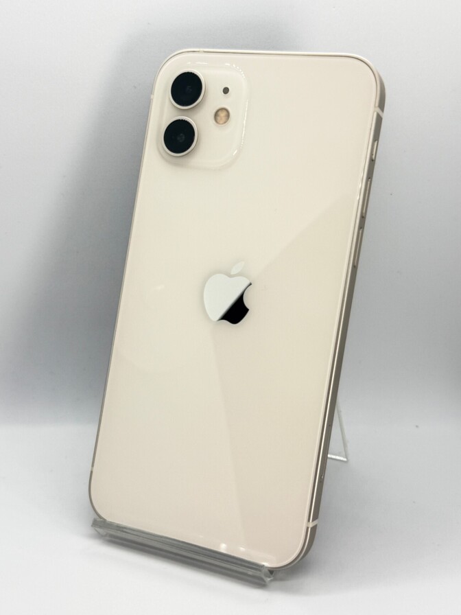 【BT79%】iPhone 12 256GB ホワイト 楽天 SIMロック解除済 #134