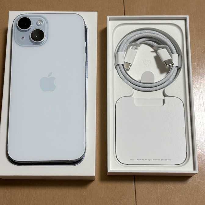 【純正BT95%】iPhone15 128GB SIMフリー ブルー