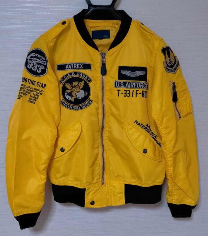 超レア＆コア【USAF×フライングタイガー/良品】アビレックス L-2 フライトジャケット イエロー