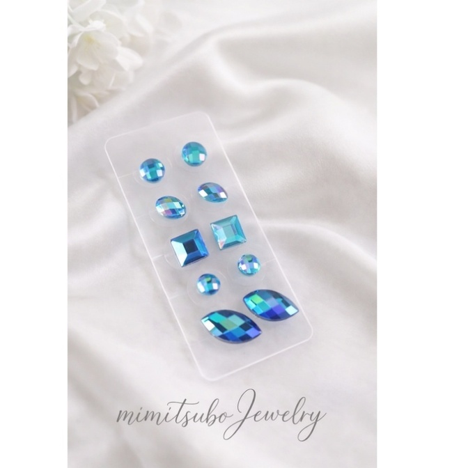 耳つぼジュエリー♪ブルー系カラー♪