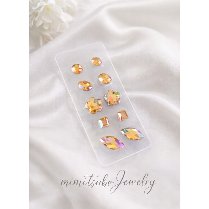 耳つぼジュエリー♪オレンジ系カラー♪