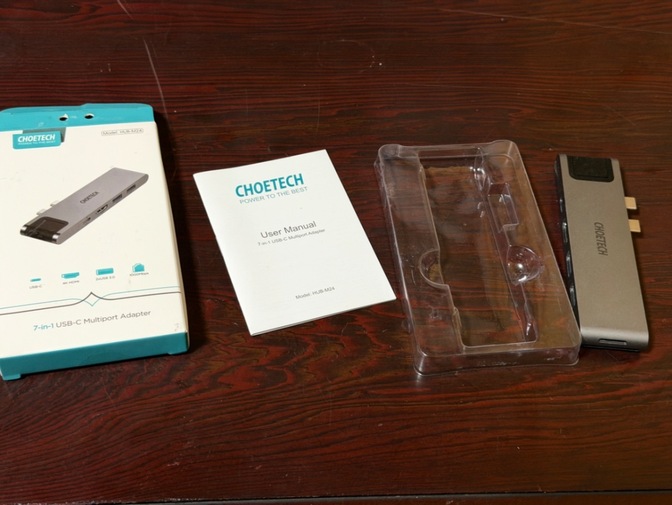 CHOETECH 7-in-1 USB-Cハブ HUB-M24 HDMI SD対応 MacBook用