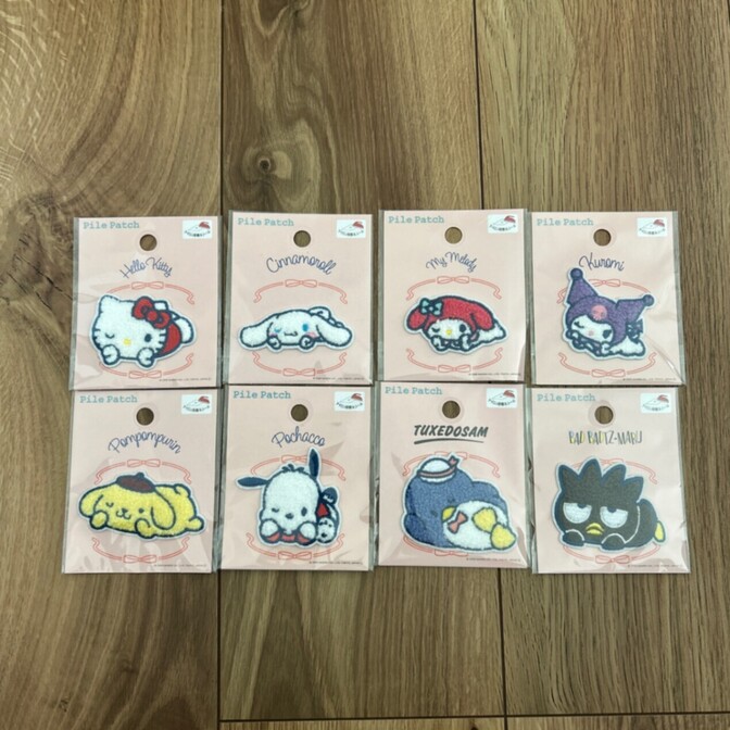 大人気！【サンリオ】パイルワッペン　8種類