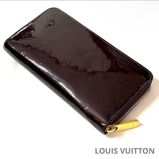 【リベ限定価格✨️】ルイヴィトン ヴェルニ ジッピーウォレット アマラント ラウンドファスナー長財布