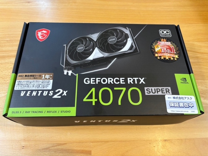 【グラボ】RTX 4070 SUPER