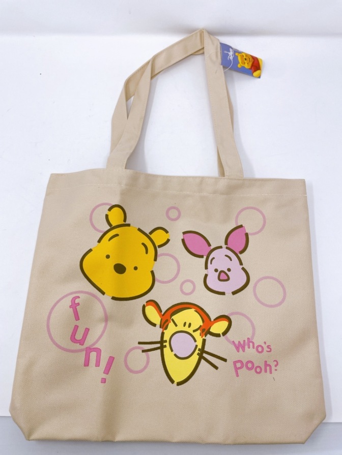 【新品】ディズニー くまのプーさん トートバッグ ベージュ A4