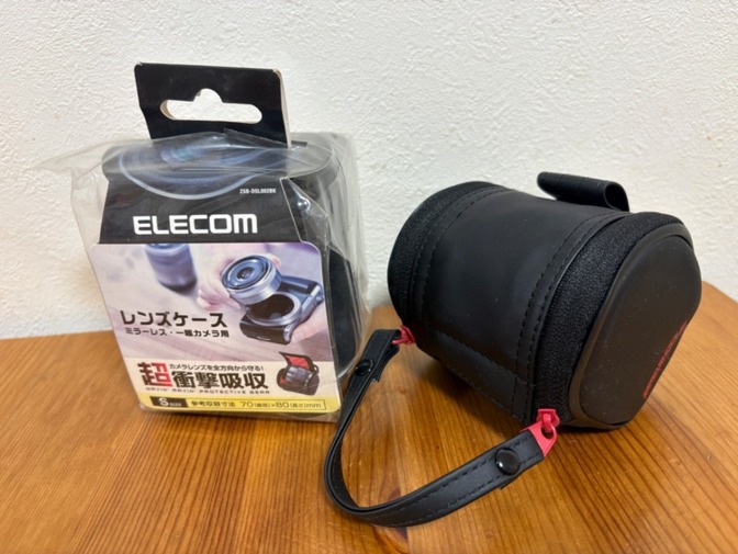エレコム一眼カメラレンズケース耐衝撃吸収Sサイズ 直径80mm×長さ70mm
