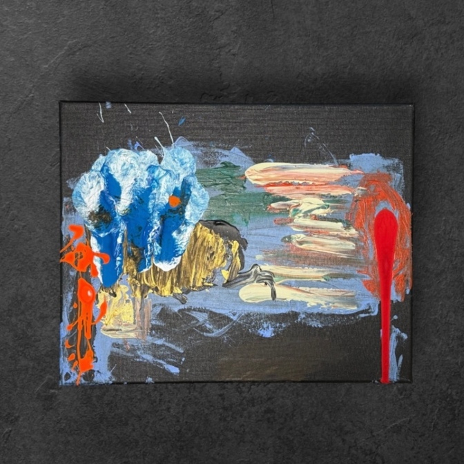 最強の銃｜10歳AKASHI 原画(1点もの)