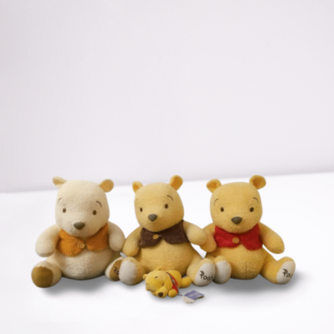 【くまのプーさん ぬいぐるみ3体セット＋ミニマスコット】