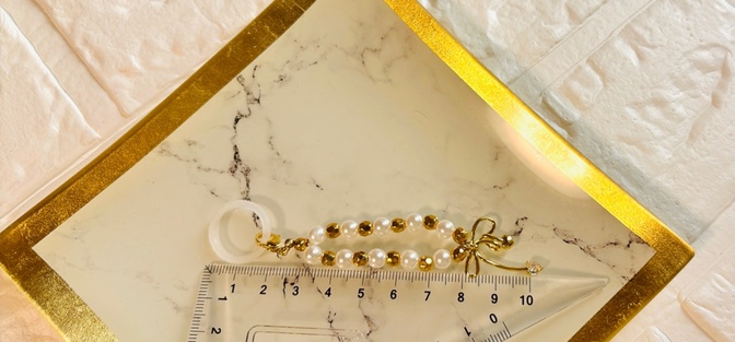 【ハンドメイド】めじるしアクセサリー リボン キーホルダー チャーム