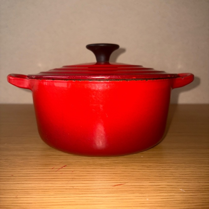 【万能18cm】ル・クルーゼ 両手鍋 レッド 新生活