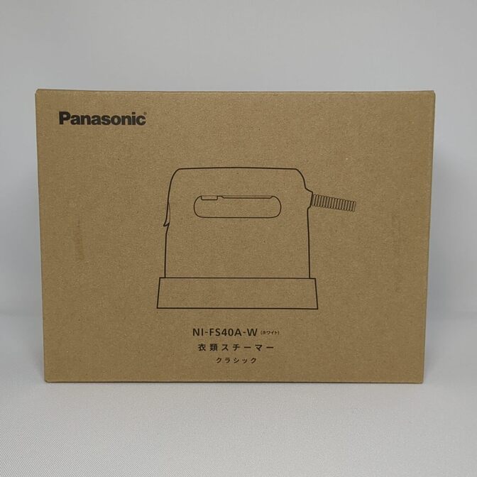 【新品・未開封】Panasonic 衣類スチーマー NI-FS40A-W 外箱難あり