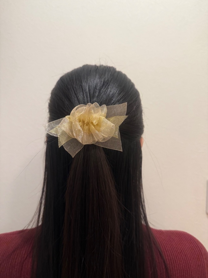 【ヘアアクセサリー（ポニーフック）】〜ベージュ〜