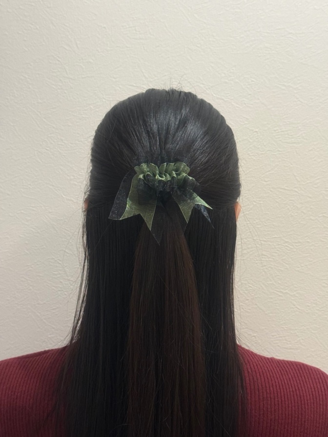 【ヘアアクセサリー（ポニーフック）】〜ネイビー〜