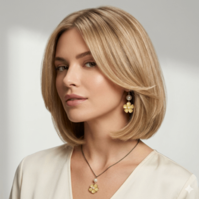 【リメイク】フラワーイヤリング ネックレスセット パール ゴールド 一点物