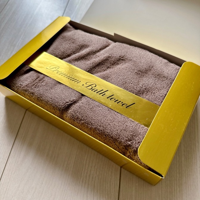 【リベポイント歓迎✨】The PREMIUM Bath towel 新品 ブラウン