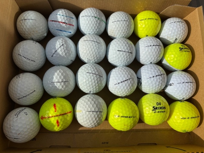 美品⭐️24個高級　prov1 zstar タイトリスト　スリクソン　ロストボール　スピン系