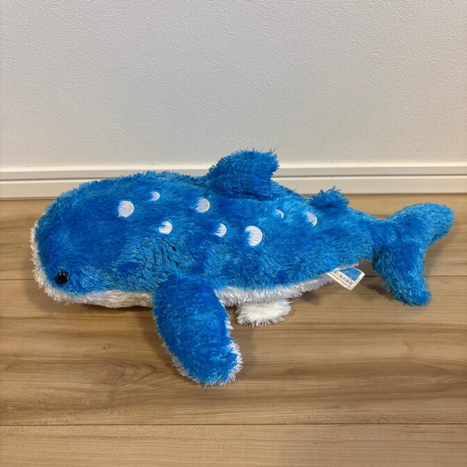 【美品】沖縄美ら海水族館 ジンベエザメ ぬいぐるみ ブルー🦈✨