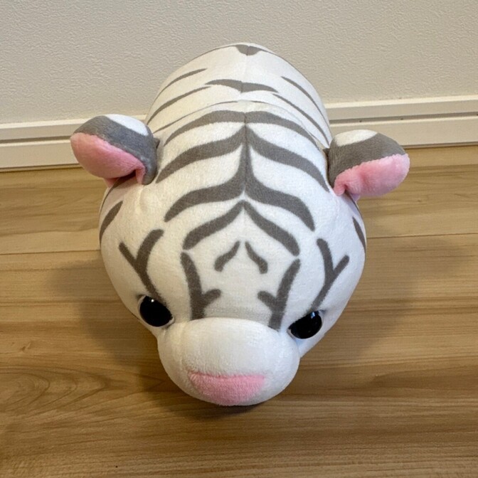 【美品】ホワイトタイガー ぬいぐるみ 動物園 アニマル 癒し系🐯✨