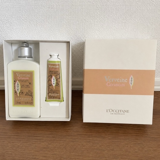 【L’OCCITANE】ゼラニウム ヴァーベナ ボディ＆ハンドセット✨