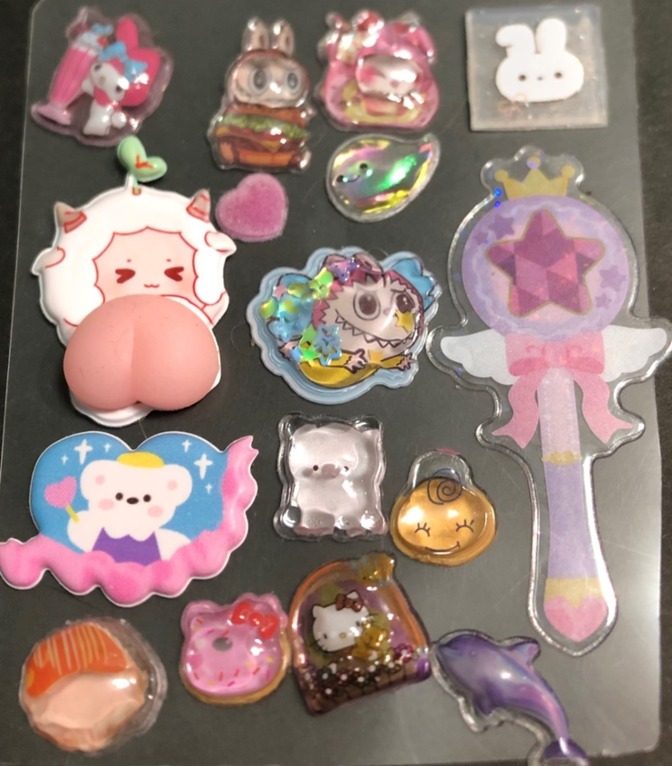 【人気のシールつめあわせ】ぷくぷく、お尻シール、ウォーター、タイルシール、マシュマロ

