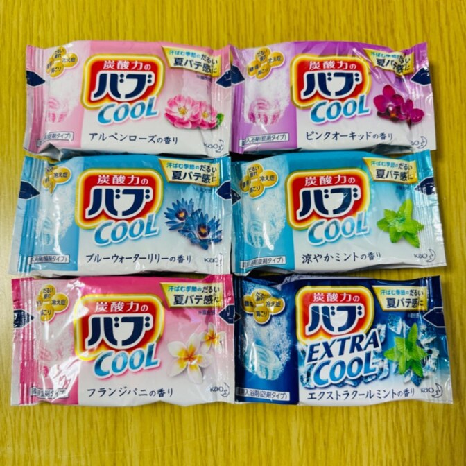 【ポイント歓迎】【新品・未使用】バブ COOL 入浴剤 6個セット