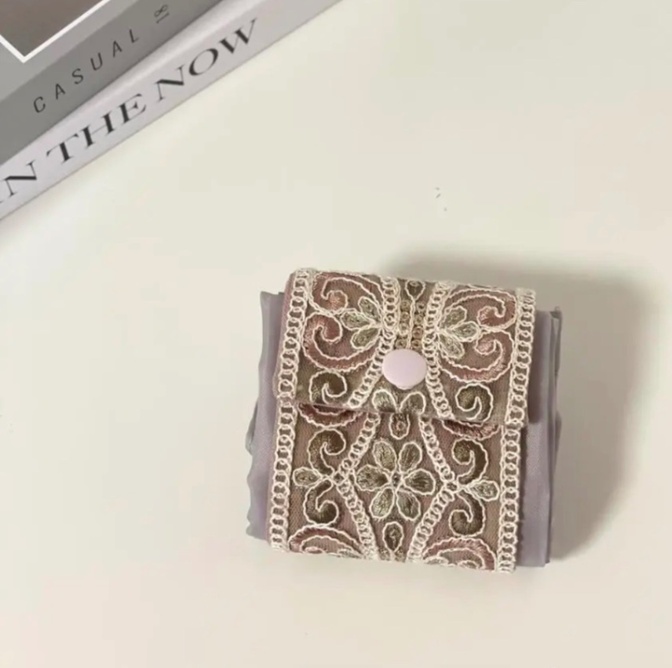気分が華やぐインド刺繍リボンのマチ付きエコバッグ💓