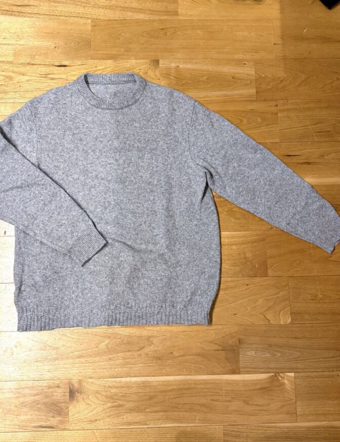 カールフォンリンネ NIRVA クルーネック ニット セーター L グレー