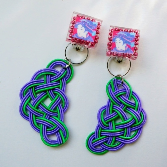 【ハンドメイド】水引　2wayイヤリング