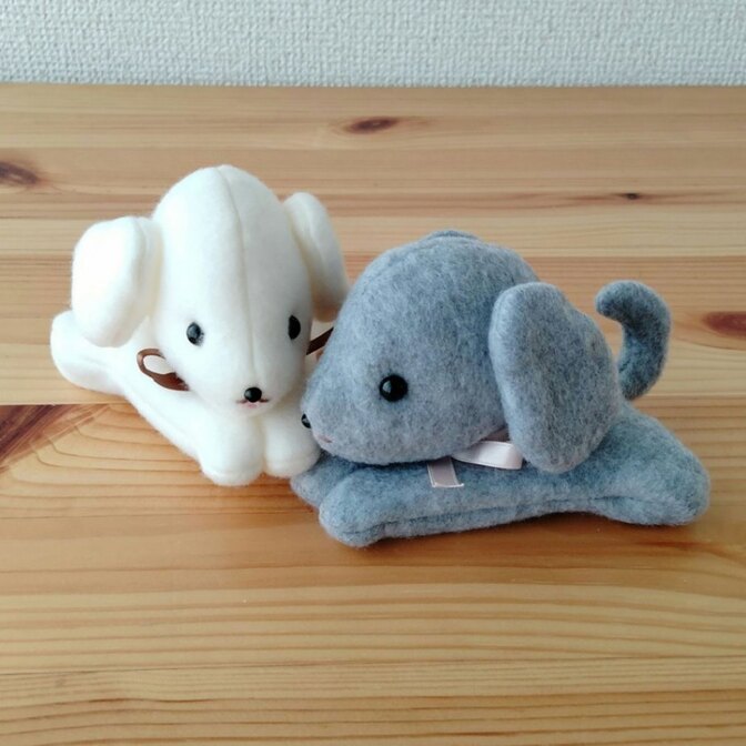 【2匹仲良しセット】ワンちゃんクリップ 洗濯バサミ入り