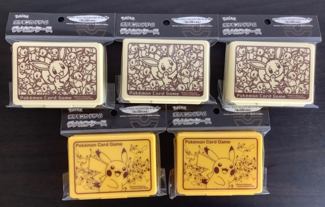 ポケモンカードゲーム　ダメカンケース5個セット　ピカチュウ・イーブイ