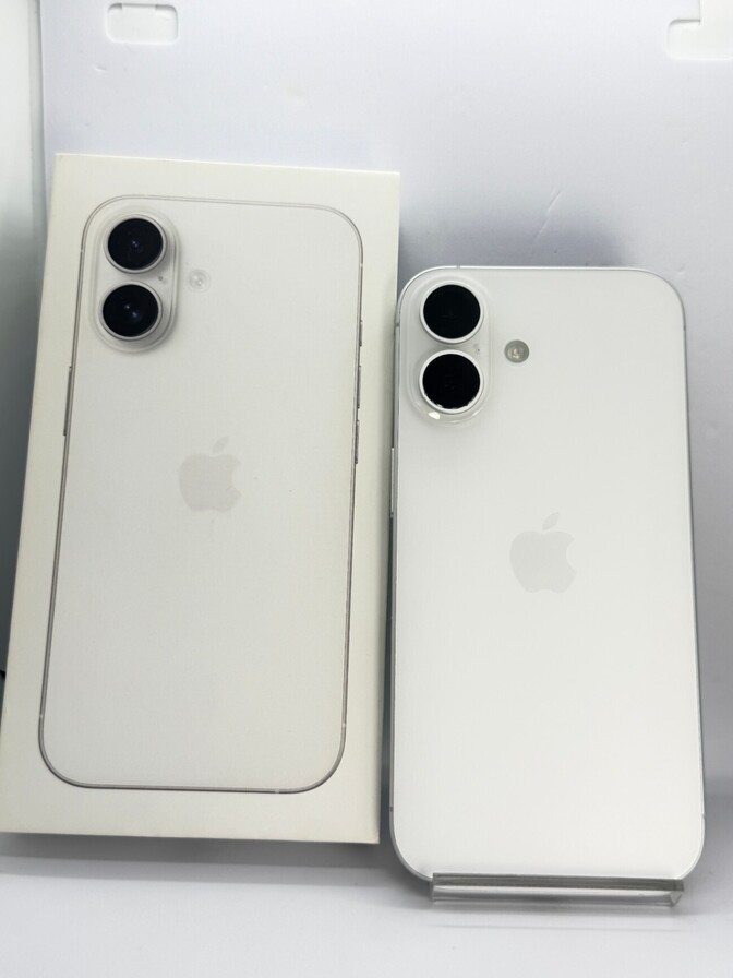 【箱付き/BT92%】iPhone 16 128GB ホワイト SIMフリー#325