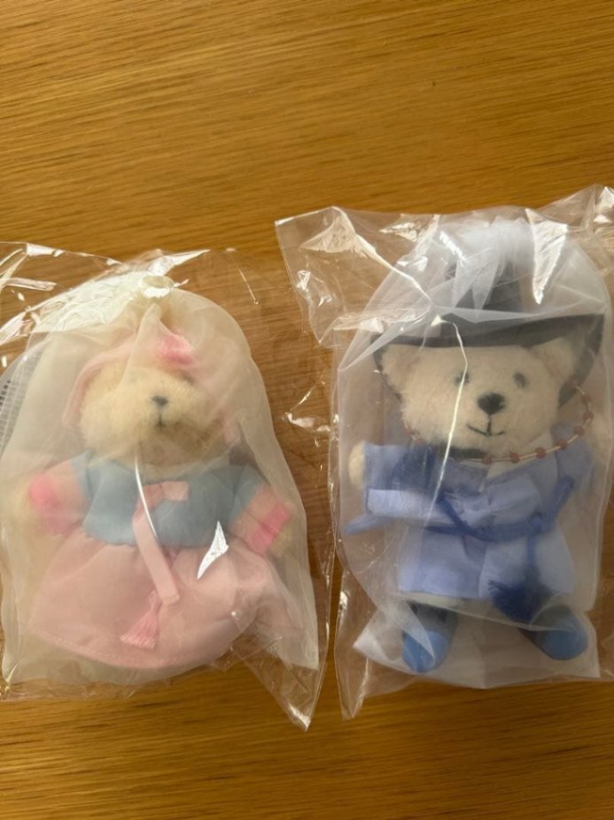 韓国限定クマのぬいぐるみ 2セット 韓国限定】Starbucksクマのぬいぐるみ2体セット（ドレス・スーツ