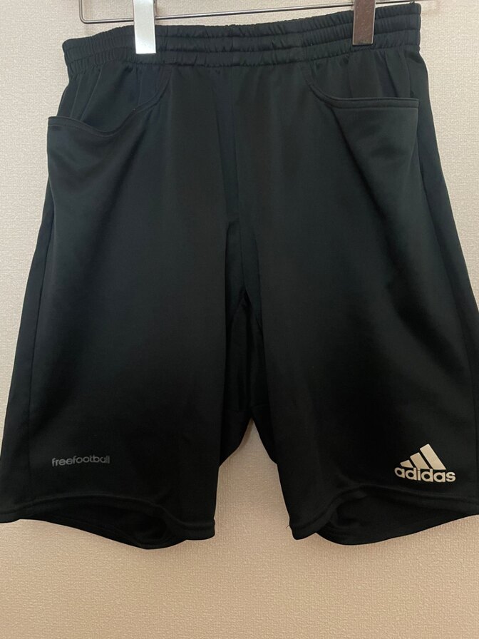 adidas freefootball ハーフパンツ 黒 M フットサル サッカー