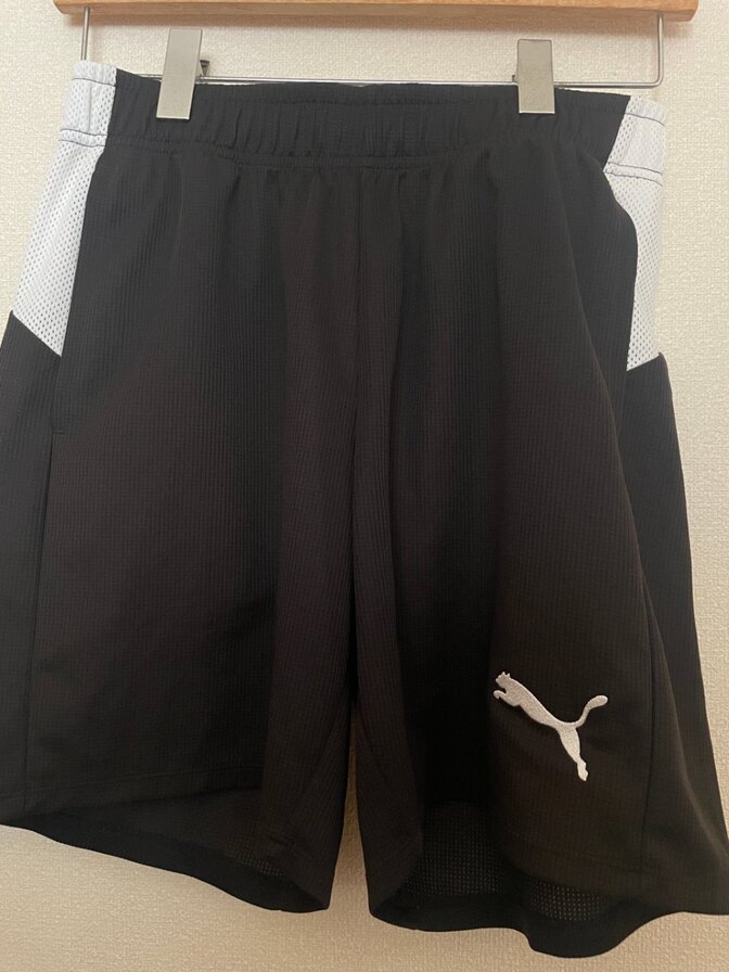 PUMA プーマ ハーフパンツ 黒 M DRYCELL トレーニング サッカー