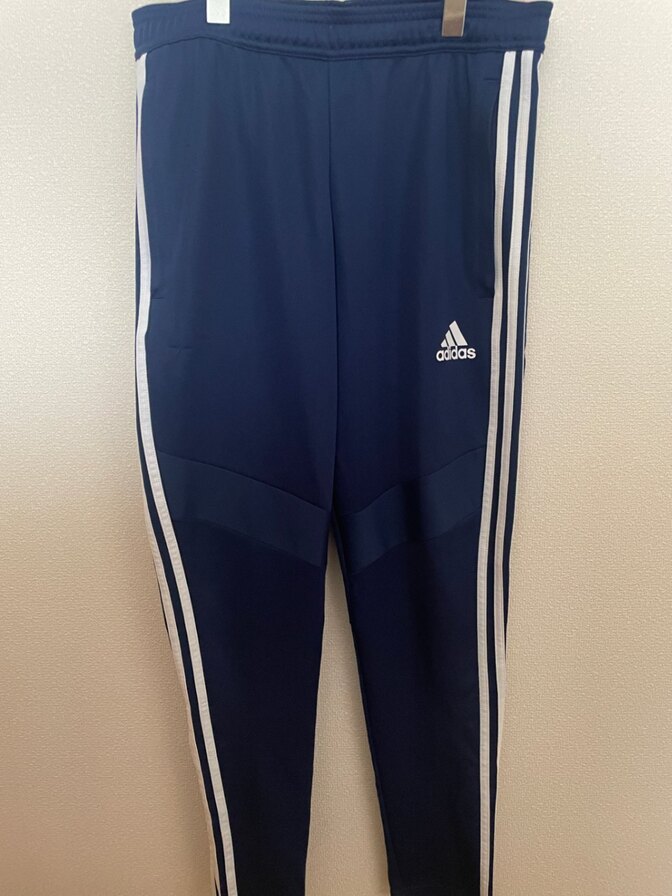 adidas アディダス TIRO ジャージパンツ 紺 M サッカー 細身