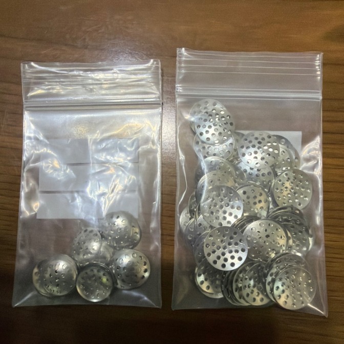 【未使用】アクセサリー資材 メタルパーツ 10mm50枚 12mm100枚